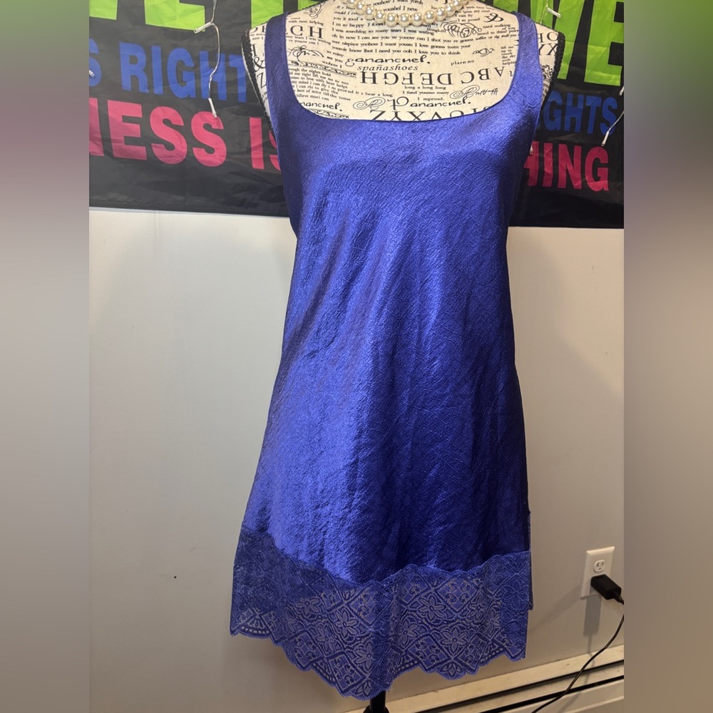 Victoria's Secret Royal Blue Lace Slip